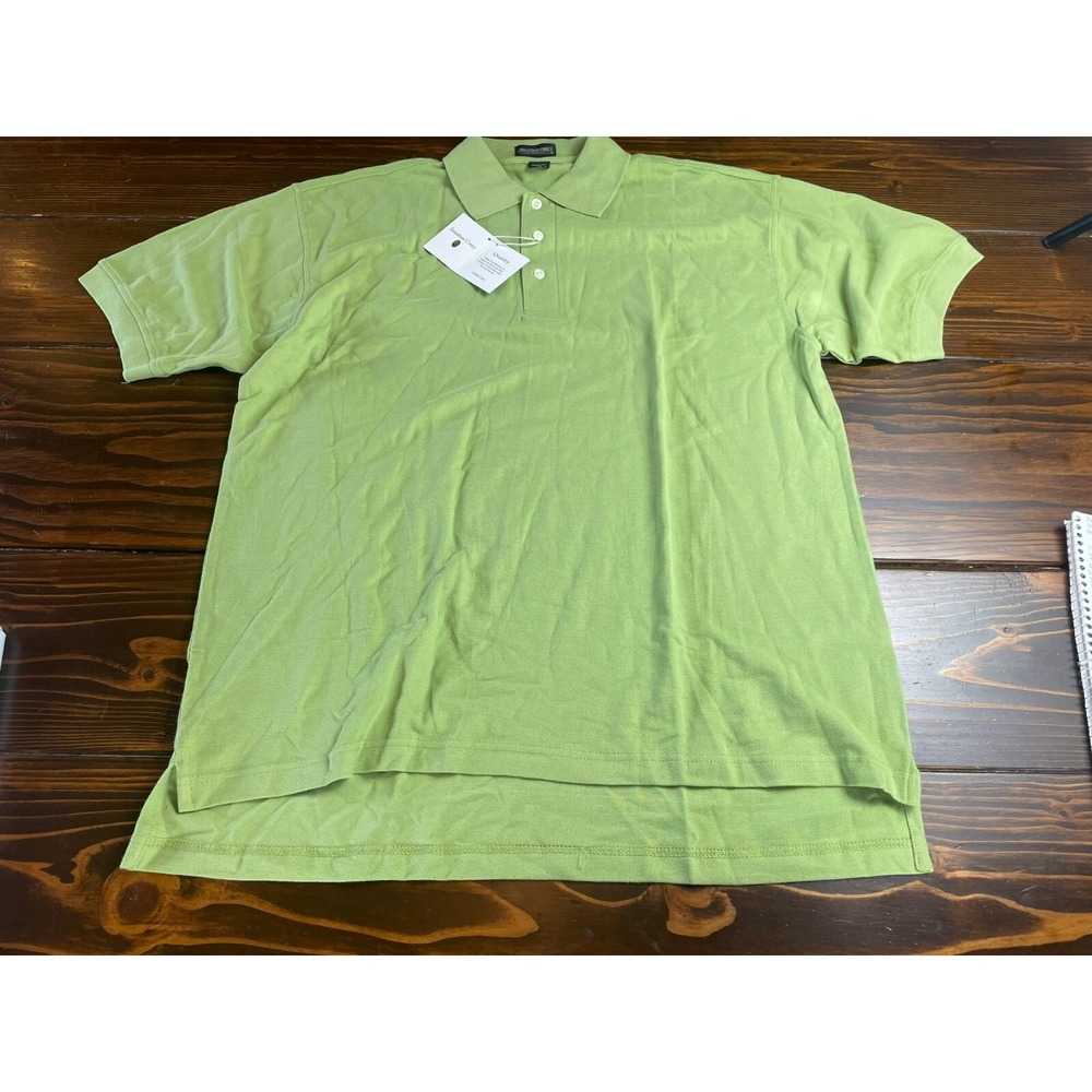 Jonathan Corey Shirt, Men's Size Large, Green, Pima Cotton, NWT